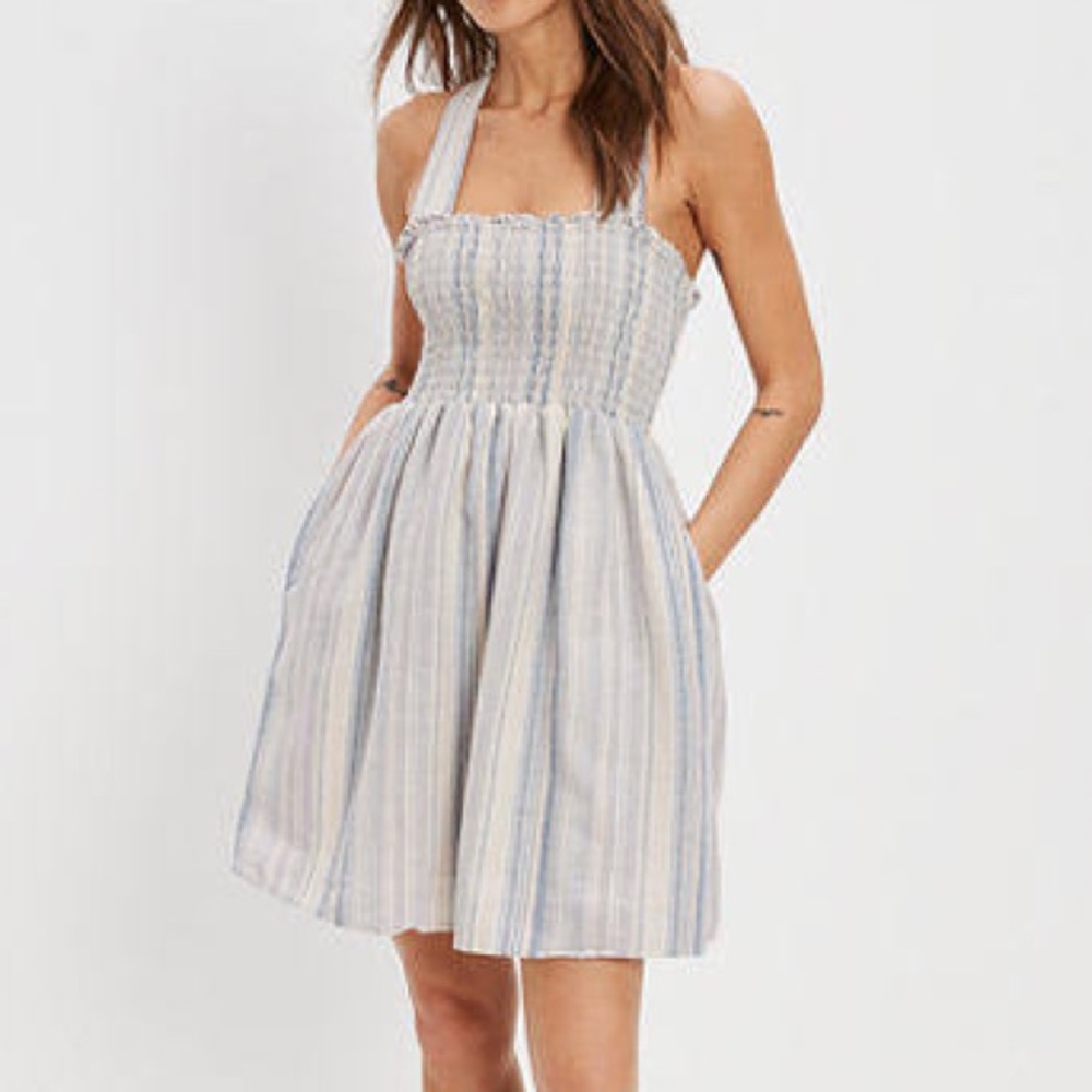 American Eagle Summer Dress Blue Size S